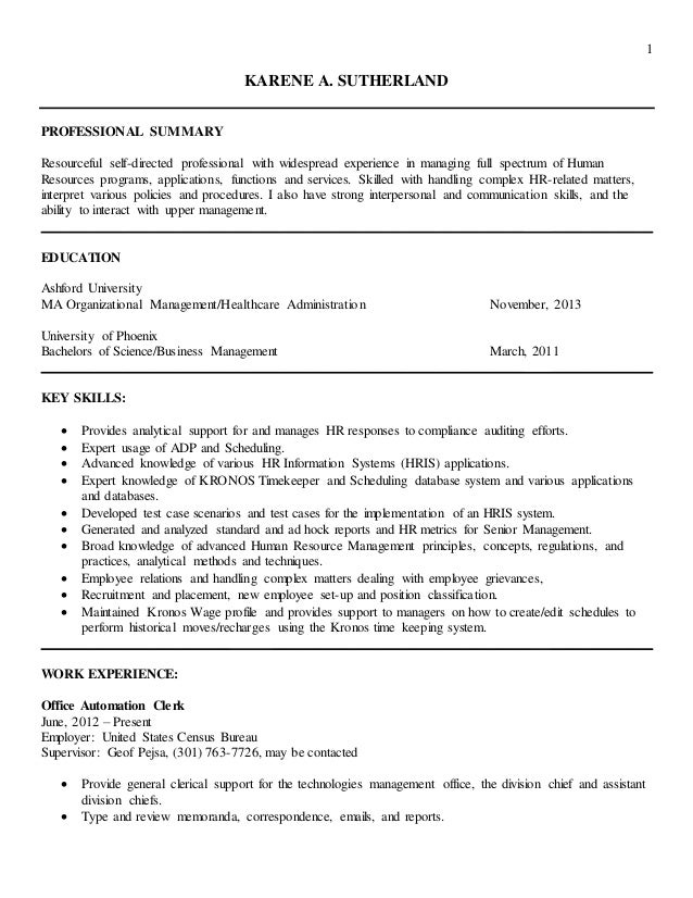 human resources ks 9 26 human resource entry level resume