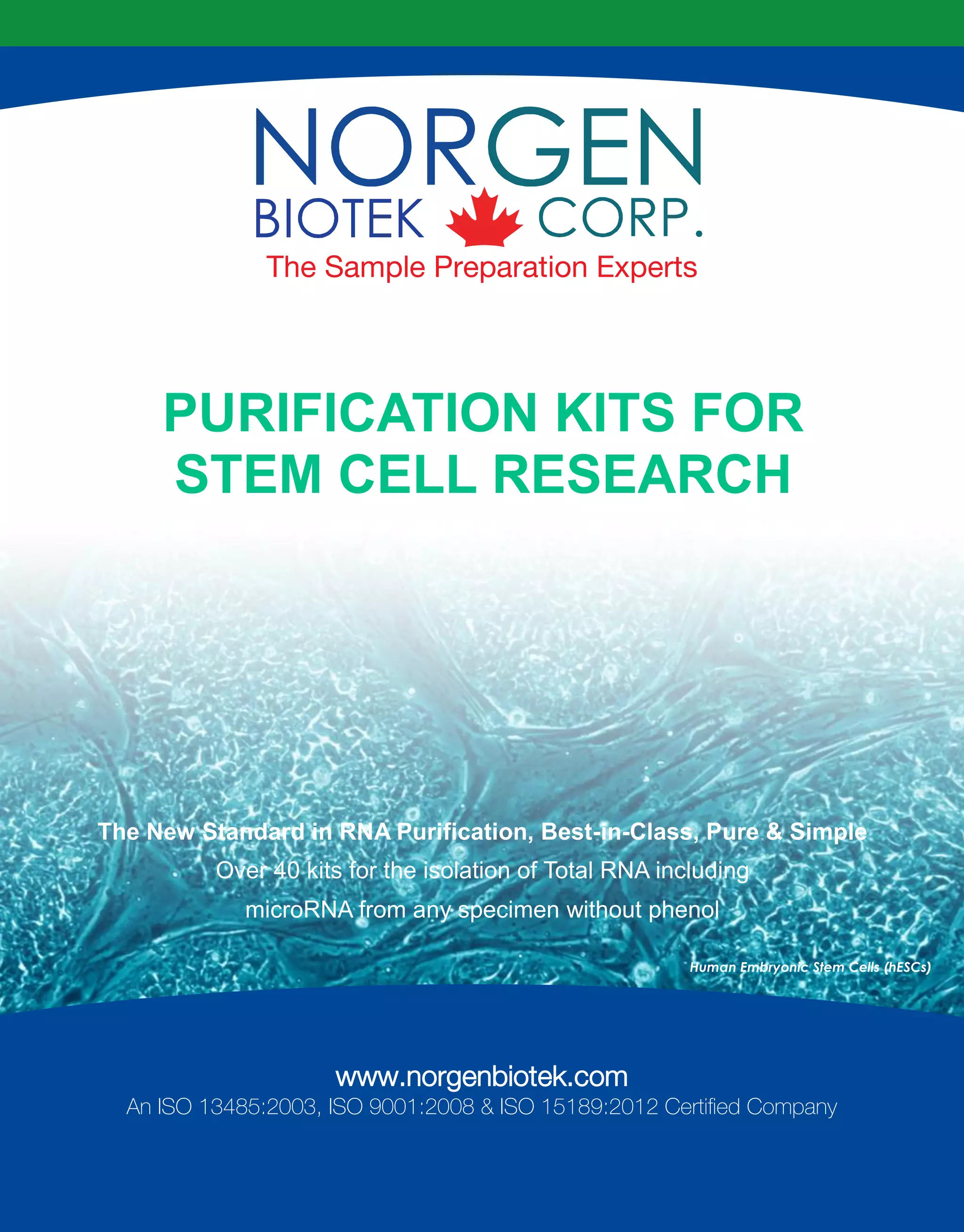 Purification Kits for Stem Cell Research PDF