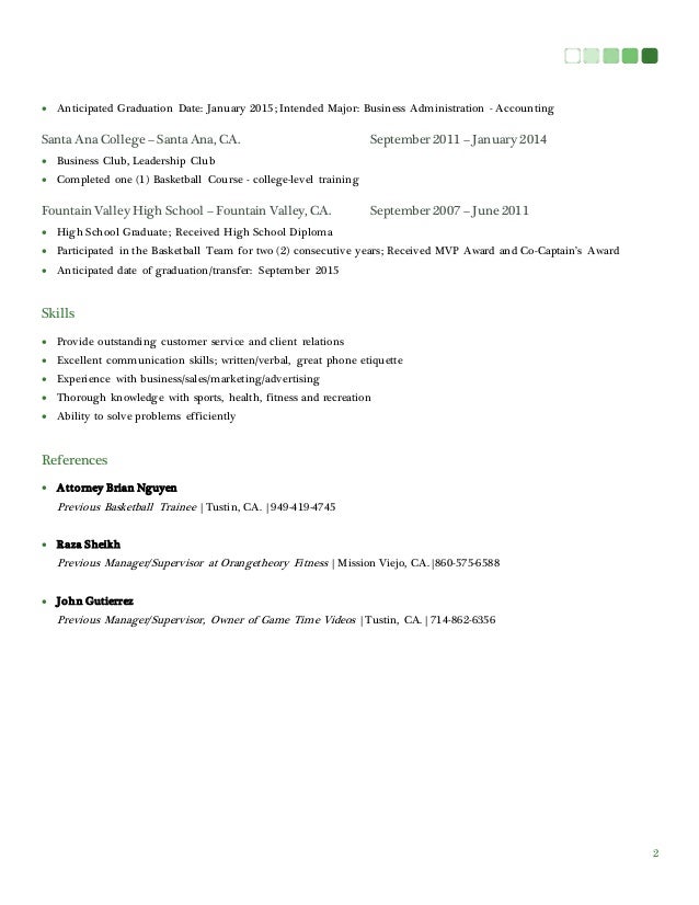 resume sample youth coordinator resume