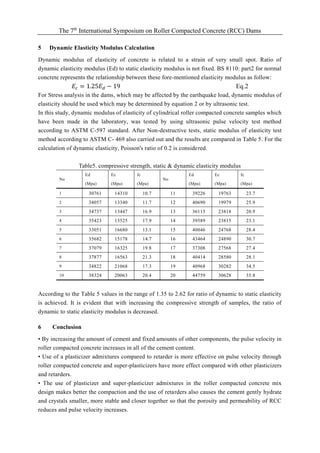 Investigation on pulse velocity changes in RCC with different cement ...