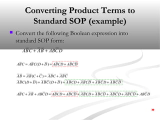 Sop Simplification Example Logic Simplification Using SOP | PPT