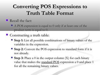 Logic Simplification Using SOP | PPT