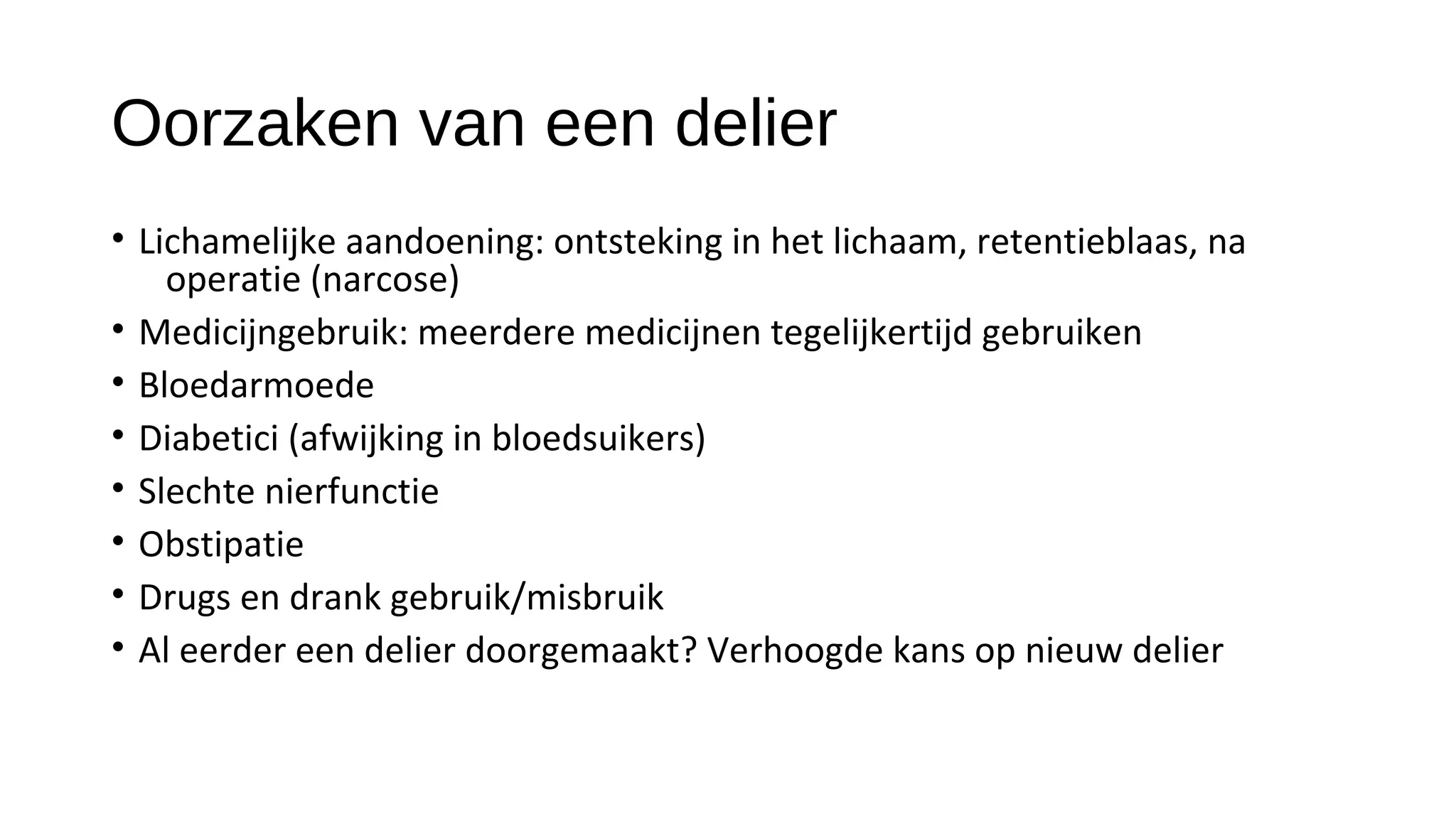 klinische les | ODP | Brain and Nervous System Disorders | Diseases and