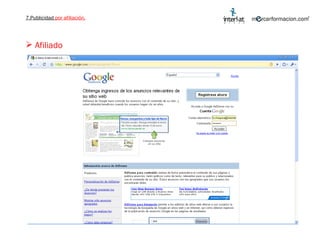 7.Publicidad  por afiliación. Afiliado 
