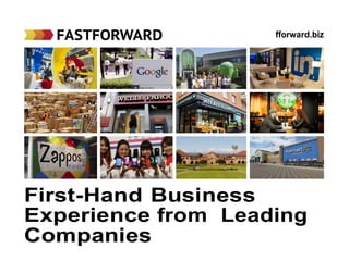 fforward.biz
First-Hand Business
Experience from Leading
Companies
 