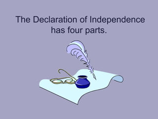 what does the declaration of independence say about government and power