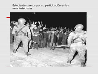 Estudiantes presos por su participación en las
manifestaciones
 
