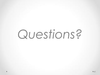 Questions?
65
 