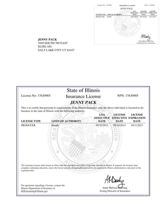 Illinois License | PDF