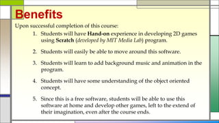 2D Game Development with scratch | PPTX