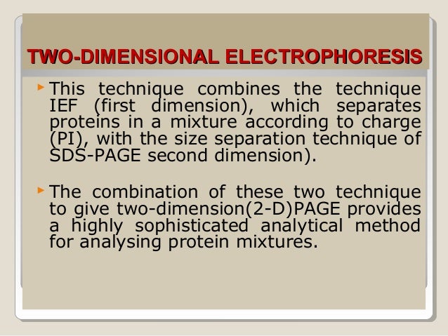 2d gel electrophoresis