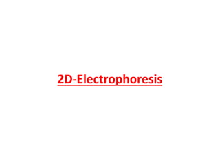 2D-Electrophoresis
 