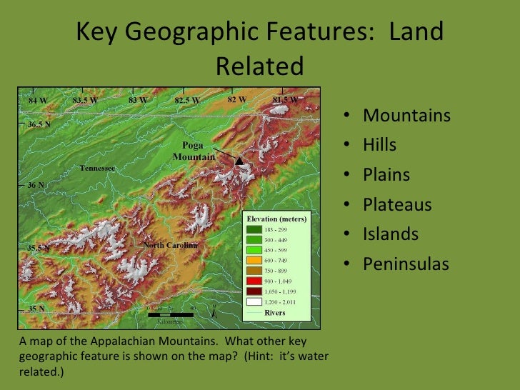 2d geographic features