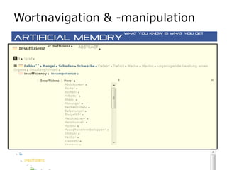 Wortnavigation & -manipulation