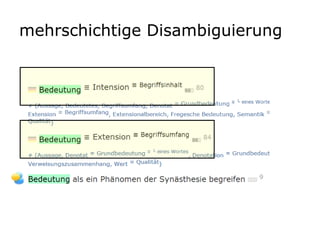 mehrschichtige Disambiguierung