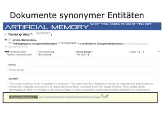 Dokumente synonymer Entitäten