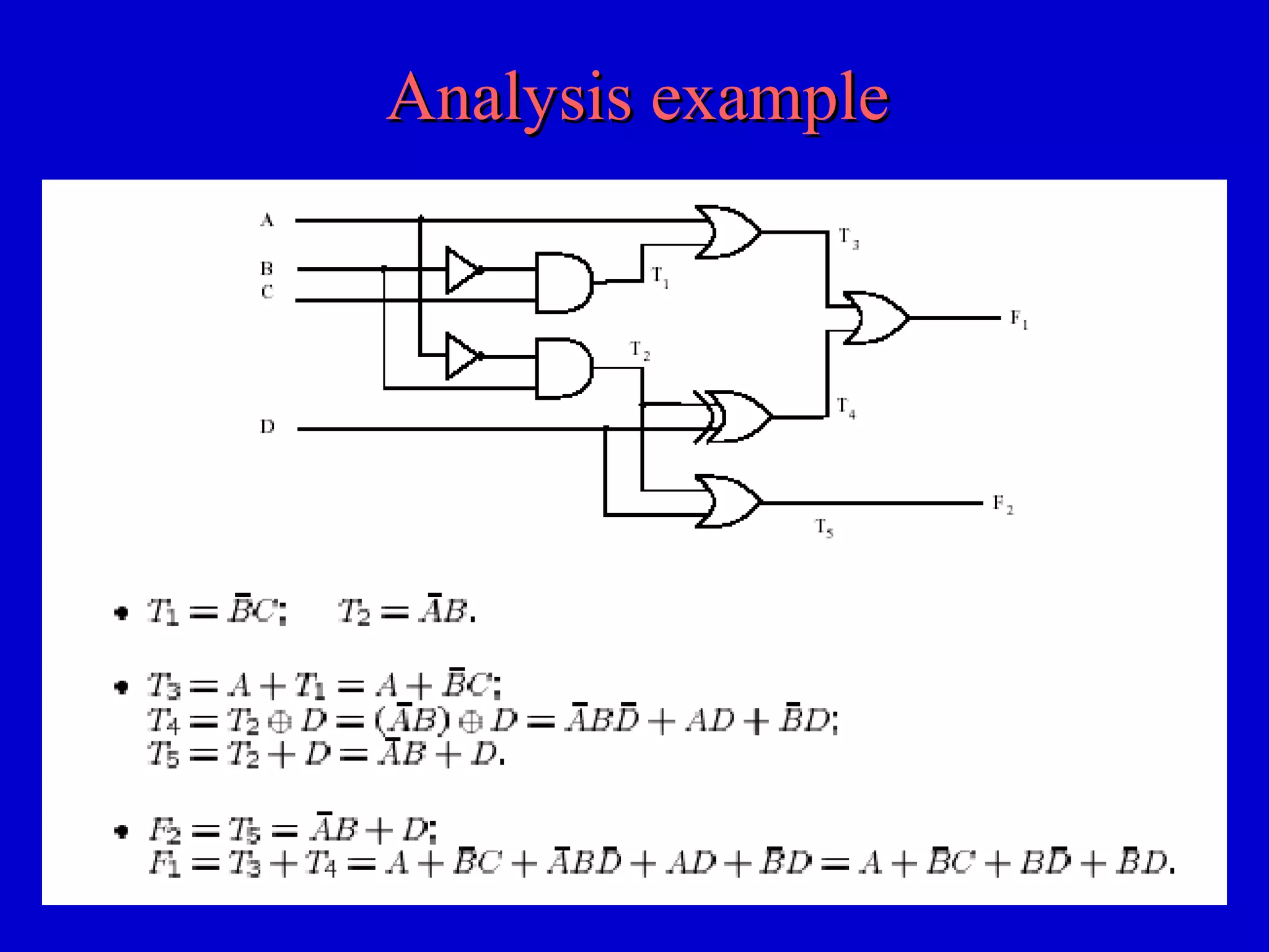 Analysis exampleAnalysis example
 