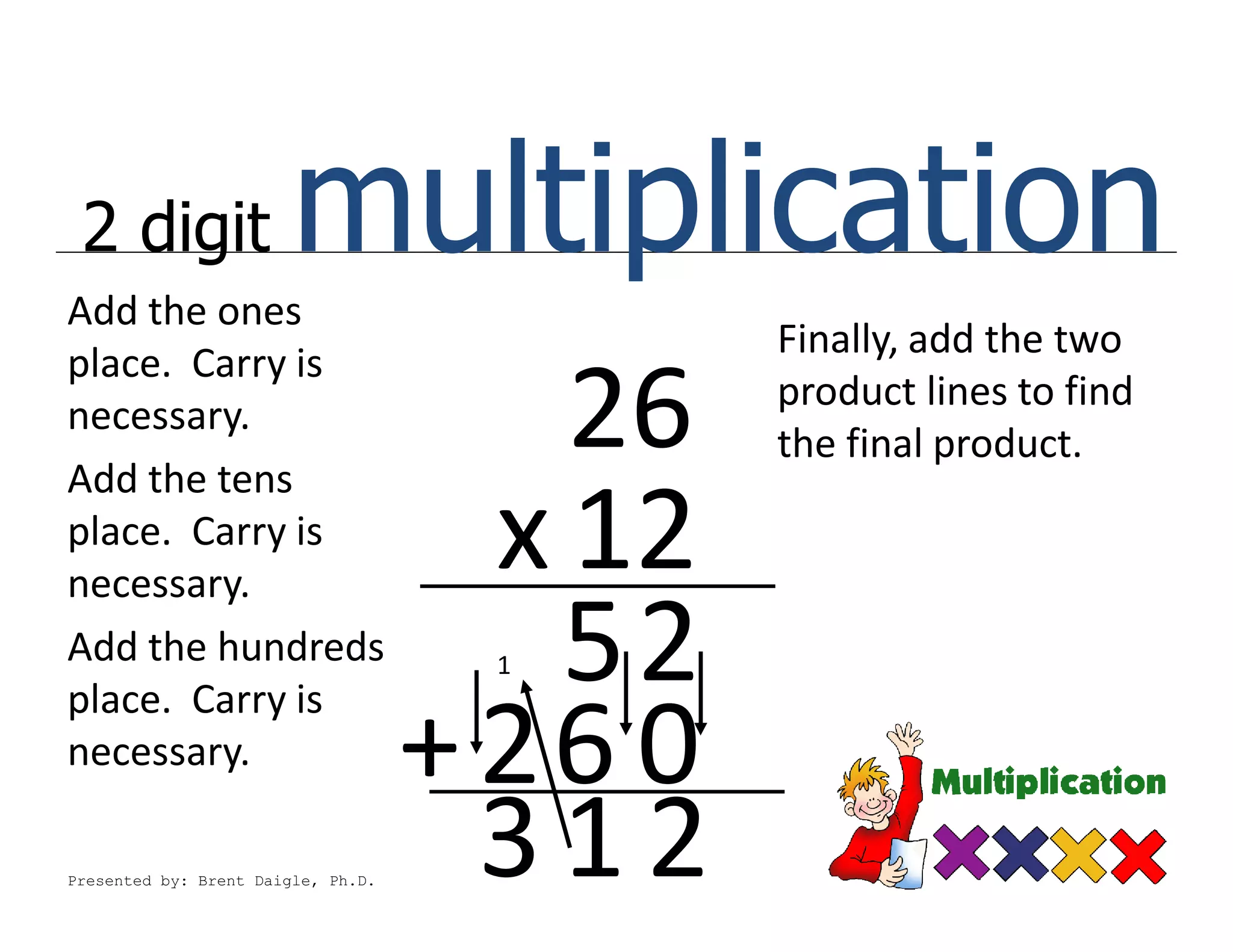 2 Digit Multiplication Easily Explained | PDF