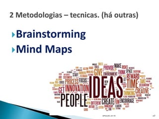 Brainstorming
Mind Maps
CVA - COM E LITERACIA EM
SAUDE 2016 20
 