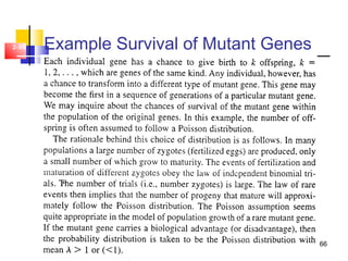 66
2-66 Example Survival of Mutant Genes
 