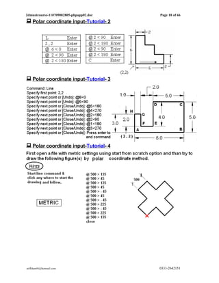2D CAD worksheet | PDF