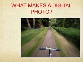 WHAT MAKES A DIGITAL PHOTO?