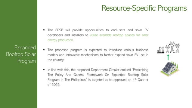 National Renewable Energy Program (NREP) 2020-2040 and sector updates ...