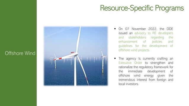 National Renewable Energy Program (NREP) 2020-2040 and sector updates ...