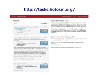 http://tasks.hotosm.org/ 
 