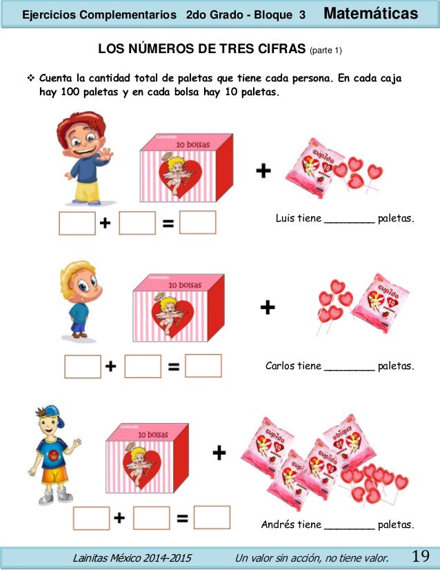 2do grado bloque 3 ejercicios complementarios