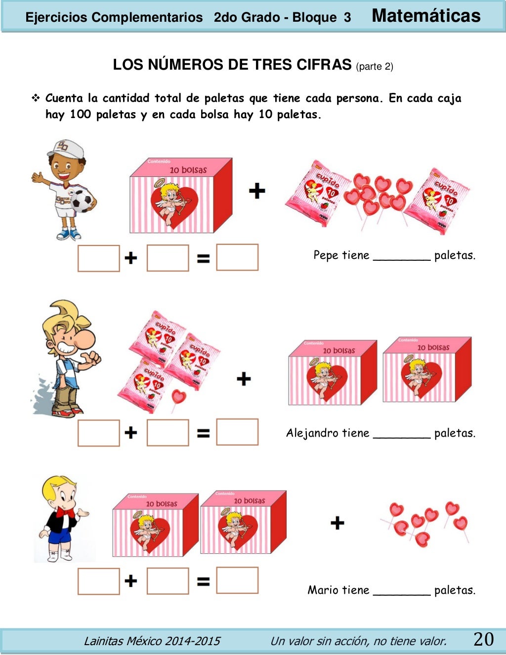 2do grado bloque 3 ejercicios complementarios