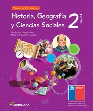 T
exto del Estudiante
2
básico
Historia, Geografía
y Ciencias Sociales
Natalia Riquelme Vásquez
Macarena Quiñones Martinez
 