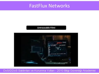 FastFlux Networks
Untraceable Filmi
 