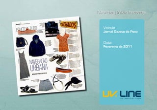 Matérias | Mídia Impressa


   Veículo
   Jornal Gazeta do Povo


   Data:
   Fevereiro de 2011
 