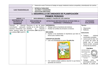 Planificación Microcurricular para Animación a la Lectura en Segundo ...