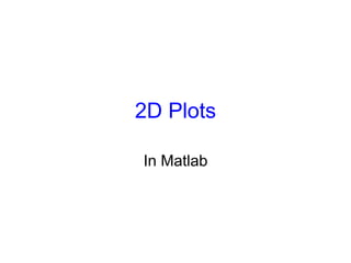 2D Plot Matlab | PPT