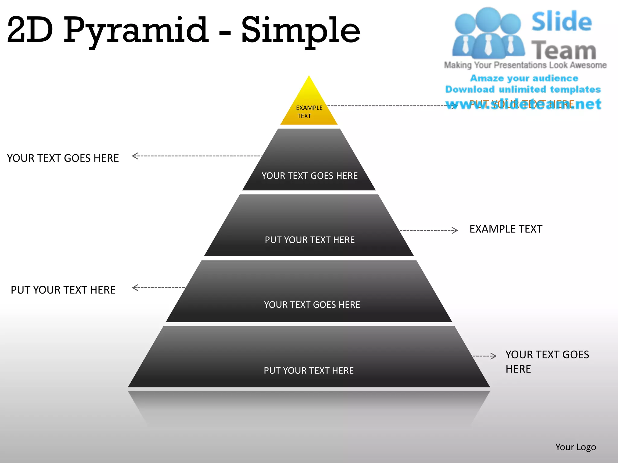 Two Pyramids Slide 2d pyramid simple powerpoint presentation slides ppt templates | PDF