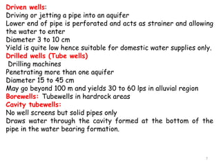 Water, Wells and Pumps | PPTX