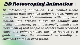 Rotograph Animation What is rotoscoping in 2D animation : Complete Guide | PDF