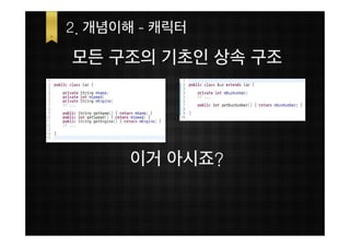 2. 개념이해 - 캐릭터

모든 구조의 기초인 상속 구조




      이거 아시죠?
 