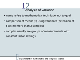 Advanced Statistical Methods for Chemical Engineering Experimentation ...