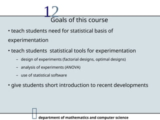 Advanced Statistical Methods for Chemical Engineering Experimentation ...