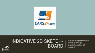 INDICATIVE 2D SKETCH-
BOARD
It is not a representation
of Actual Design.
It just shows line of
thought
 