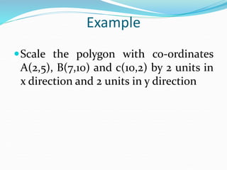 2D_transformatiomcomputer graphics 2d translation, rotation and scaling ...