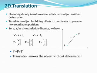2D_transformatiomcomputer graphics 2d translation, rotation and scaling ...
