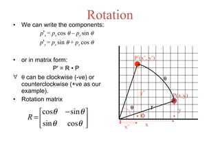 2 d transformations by amit kumar (maimt) | PPT