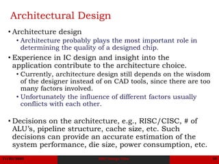 ASIC Design Flow | PDF