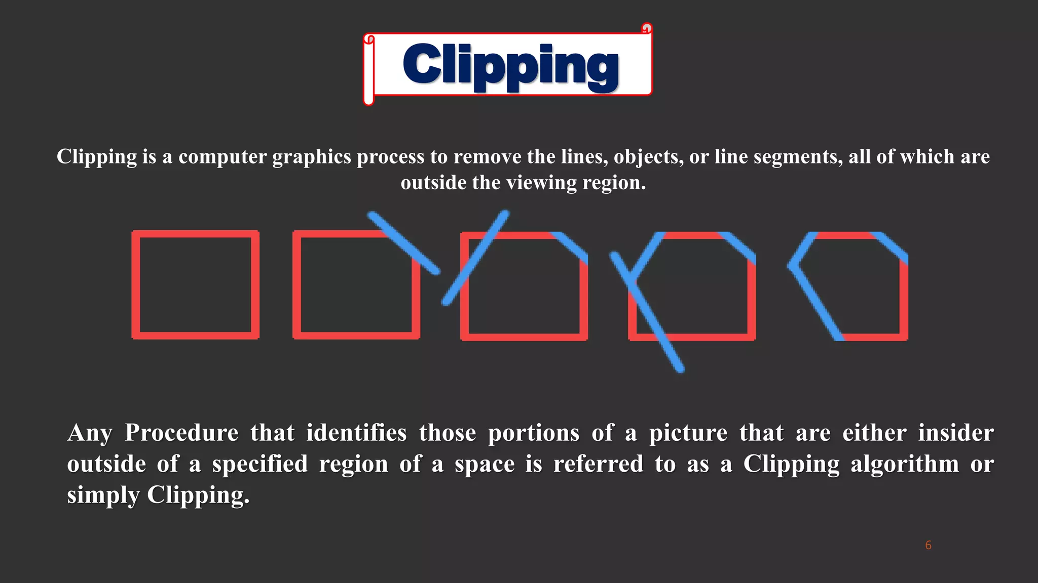 2D viewing & clipping | PPTX | 3-D Graphics | Computer Software and ...
