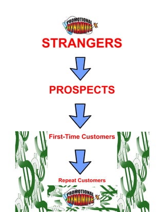 STRANGERS


PROSPECTS



First-Time Customers




  Repeat Customers
 