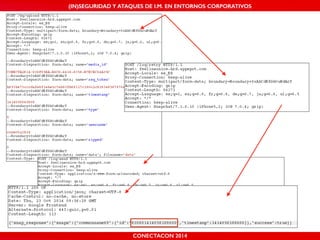 (IN)SEGURIDAD Y ATAQUES DE I.M. EN ENTORNOS CORPORATIVOS 
CONECTACON 2014 
 